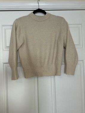 Mango Beige Crewneck Sweater